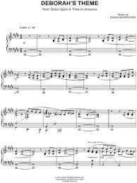 Con elizabeth mcgovern, james woods, robert de niro, treat williams, joe pesci, burt young. Deborah S Theme Sheet Music 7 Arrangements Available Instantly Musicnotes