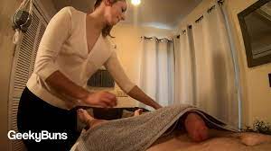 Masseuse Takes Cum in Throat [massage, handjob, deepthroat, facesitting]