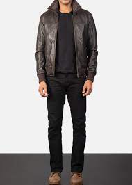 Air Rolf Brown Leather Bomber Jacket Brown Leather Bomber Jacket Leather Bomber Jacket Leather Jacket Men