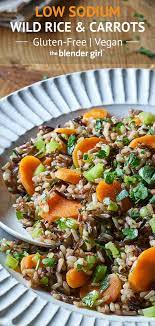 Wild Rice Recipe With Carrots Low Sodium Vegan The Blender Girl In 2021 Wild Rice Recipes Heart Healthy Recipes Low Sodium Low Salt Recipes