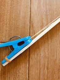 高齢者 在宅介護 工作で洗濯ばさみと割りばしと輪ゴムを使って簡単 鉄砲 chibiikeレク 割り箸 輪ゴム 工作