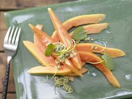 Papaya Carpaccio Rezept Basische Ernahrung Rezepte Herzhafte Speisen Gesunde Snacks Rezepte