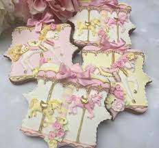 3 Carousel Cookies By Little Fancies Cookie Decorating Icing Fancy Cookies Circus Cookies