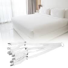Since it has the elastic quality it does not move away at night. Rdeghly Bed Sheet Holder Anti Slip Fixing Buckle Adjustable Elastic Straps With 8 Clips Bed Sheet Corner Holder Elastic Straps Fasteners Clips Walmart Canada