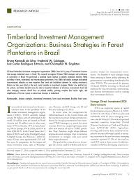 Pdf Timberland Investment Management Organizations