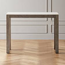 Palate Grey Marble 36 Rectangular Counter Table Reviews Cb2 In 2020 Grey Dining Tables Modern Dining Table Dining Table Marble