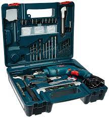 Why not go for a handy combi drill with all the accessories included, so you can always get the job done no matter the task at hand? Bosch Gsb 500w 10 Re Professional Tool Kit Ms Plastic Blue Set Of 100 Tools Amazon In Home Improvement