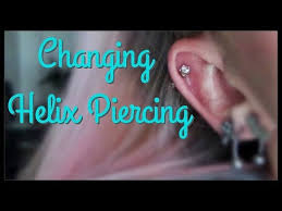 Barbells thread and push pin jewelry removal axiom body piercing studio. Changing My Helix Piercing First Time Breeann Barbie Youtube