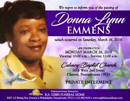Obituary of Donna Emmens