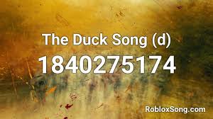Fbg duck slide roblox idshow all coupons. The Duck Song 2 Roblox Id