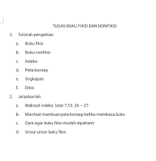 Aug 05, 2021 · pada kesempatan kali ini pengajar.co.id akan membuat artikel yang mengulas tentang fiksi baik dari pengertian, contoh, ciri, dan jenis fiksi, langsung saja scrool ke bawah. Pengertian Dari Glosarium Dan Indeks Dalam Buku Nonfiksi