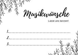 Musikwunschkarten Zur Hochzeit Kostenlos Mrs Bridal Hochzeit Musik Hochzeitsinspirationen