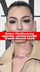 Anne Hathaway sparks rumorswith fresh-faced look #hollywood #annehathaway  #makeover #news