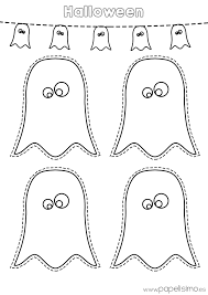 Dibujos De Fantasmas Halloween Para Imprimir Papelisimo Fantasmas De Halloween Plantillas De Halloween Calabazas De Halloween