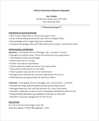 Create a professional resume for a secretary quick & easy builder free download sample expert writing tips from getcoverletter. Free 9 Sample Secretary Resume Templates In Ms Word Pdf