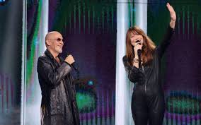 Photo : Exclusif - Florent Pagny et Carla Bruni-Sarkozy - Enregistrement de  l'émission "Avec Florent, tout le monde ELA" à La Seine Musicale à Paris,  diffusée le 1er septembre à 21h10 sur
