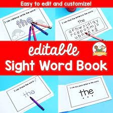 Free collection of 30+ printable sight word games for preschoolers. Editable Sight Word Books Preview Pre K Pages