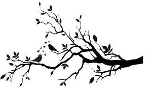 Bird On Branch Silhouette Decorative Birds On A Branch Silhouette Vinyl Decal Arte De Arboles Silueta De Aves Pinturas De Pared Decorativas