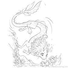 Long ago, in the fantasy world of kumandra, humans and dragons lived together in harmony. Raya And The Last Dragon Coloring Pages Sisu Under The Water Xcolorings Com