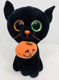 Black And White Beanie Boo Cat 6 Ty Beanie Boo S Kids Gift Glitter Eyes Potion Halloween Black Cat Plush Toys Ebay Black Cat Plush Cat Plush Toy Cat Plush
