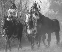 Crow Men Leading A Gift Horse Early 20th Century Detail From A Throssel Photo Univ Of Native American Horses Native American History Native American Tribes