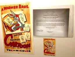 Bugs Bunny Cel Warner Brothers Bugs Director Selten Nummer 1 Edition Zelle Kunst Ebay