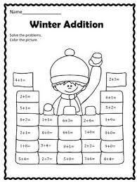 Free Winter Addition Winter Math Math Addition Winter Addition Worksheets