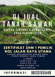 Temukan daftar iklan sewa & jual tanah ( lahan ) darat maupun sawah, tanah kecil maupun besar, tanah dalam komplek maupun luar komplek, yang berlokasi dari berbagai daerah di indonesia. Iklan Tanah Listing Tanah Dijual Di Plosoklaten Kediri Kab Jawa Timur