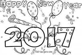 New Years 2017 Coloring Page For Kids New Year Coloring Pages Kids Printable Coloring Pages Coloring Pages