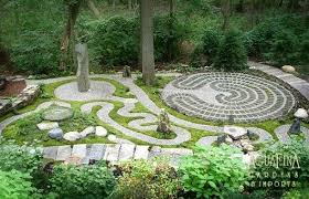 Labyrinth Garden Designs Spiritual Labyrinth Garden With Meditation Spot By Aguafina Meditation Garden Spiritual Garden Labyrinth Garden