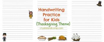 Our free printable worksheets with the d'nealian handwriting typeface helps students practice, and quickly improve their handwriting skills. Handwriting Practice For Kids Thanksgiving Printable
