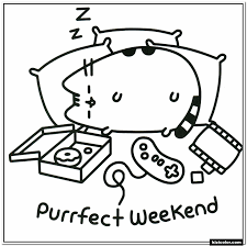 Pusheen coloring pages to print as well cat also unicorn. Pusheen Coloring Pages Coloring Home