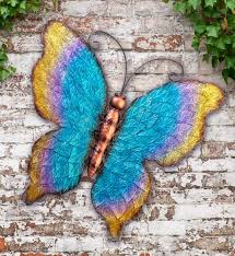 Metal butterfly wall art is truly adorable, cute and trendy. Creekwood Extra Large Metal Butterfly Garden Wall Decor Outdoor Art 49cm Width Blue Buy Online In Montenegro At Montenegro Desertcart Com Productid 194227023