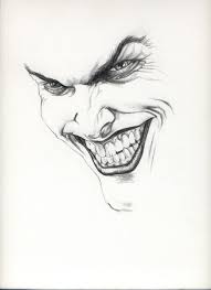 Jokerface By Alex Ross Joker Drawings Pencil Art Drawings Joker Art First draw a vertical line down the middle of the face. joker drawings pencil art drawings