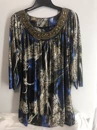 Black And Gold Tops Ladies New Investment Women Top Blue Gold Black Metalic Size Xl Fashion Clothing Shoes Accessories Womensclothing Tops Ebay Link Tops Womens Tops Women