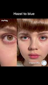 Eye Color Change Transition Hazel to Crystal Blue