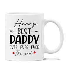 Amazon.com: Daddy Mugs Gift For Dad, Daddy Coffee Mug, Personalized Best  Daddy Ever Ever Ever The End Mug, Custom Name Mug Gifts For Husband/Father, Daddy  Cup For Papa, Customized Dad Mug 11oz