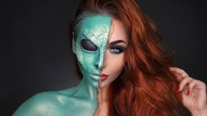 alien makeup tutorial with