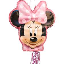 Endlich wirst du 1 jahr alt! Minnie Maus Geformt Zugstring Pinata Partyfest De