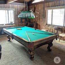 Custom 9 Footer In Anaheim Dark Green Cloth Billiards Dkbilliards Playpool Mancave Gameroom Billiards Play Pool Pool Table