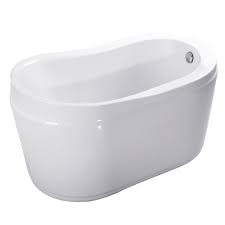 The aqua eden collection by kingston brass offers a large array of cast iron and acrylic: Aqua Eden Vtrs523030 52 Inch Acrylic Freestanding Tub With Drain White