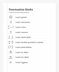 proofreading marks 101 what do these squiggles mean