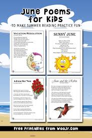 June Poems For Kids Woo Jr Kids Activities Kids Poems Short Poems For Kids Activities For Kids