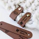 10 Etiquetas Personalizadas De Imitación Cuero Para Coser Y Tejer - A Medida