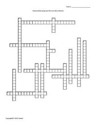 Chemical Bonding And The Ionic Bond Model Vocab Crossword For General Chemistry From Everything Science And Beyond On Ionic Bonding Vocab Chemistry