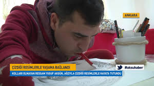 Kollari Olmayan Ressam Cizdigi Resimlerle Yasama Baglandi Youtube