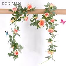 Ver más ideas sobre decoraciones para trabajos, libreta de apuntes, fondos de word. Decoracion Para El Hogar Colgante Guirnalda Rosas Vid Con Hojas Verdes Artificial Falso Flores Decoraciones Casa Jardin Y Bricolaje Crismih Ro