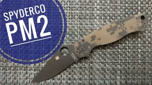 spyderco pm2 paramilitary s30v knife review