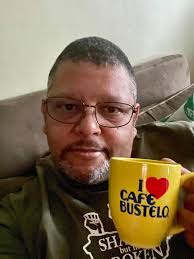 Enjoying a nice cup of coffee Last Saturday.