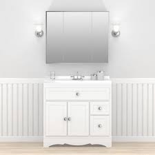 And functional designs all your linen storage needs many colors cost significantly less than similar backlit led mirrors makeup mirrors bathroom medicine cabinets. Zenith 35 3 4 W X 29 3 4 H Tri View Beveled Frameless Medicine Cabinet At Menards
